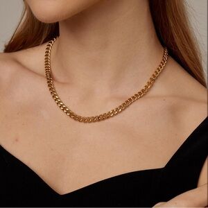 Gold 18k Gold Plated Chain Necklace
